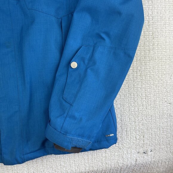 Y2K Salomon Blue Hooded Ski Jacket Clima Pro Storm 20000 Ski Jacket Men M - Picture 6 of 16